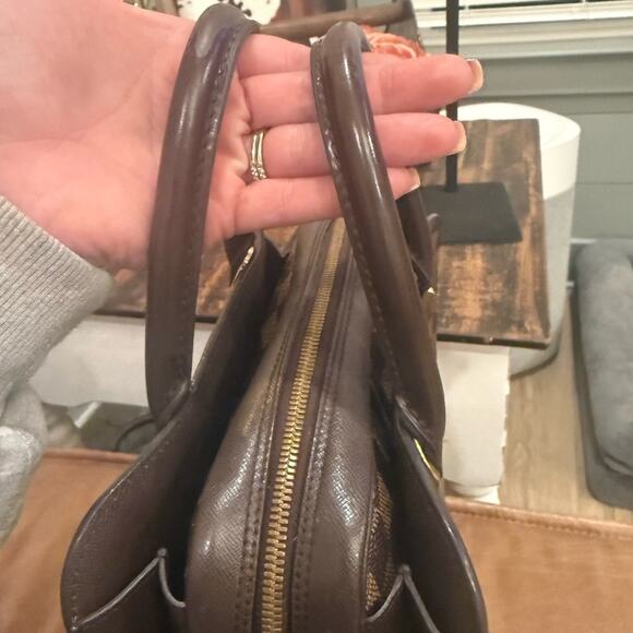 Authentic Louis Vuitton Damier Ebene Triana Leather Handbag VI0094 w/COA - Picture 9 of 16